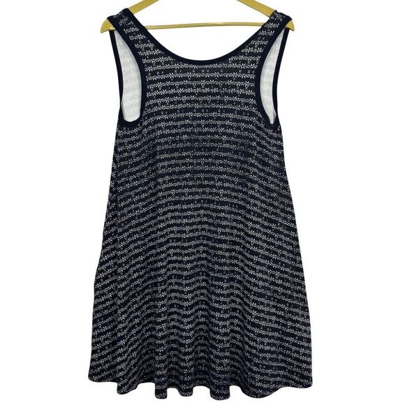 American Eagle Outfitters Dresses & Skirts - American Eagle Flowy Mini Dress Small Black White Cross Scoop Back Fairy Grunge